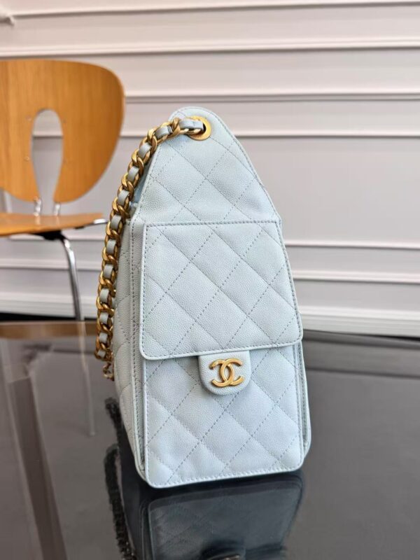 CHANEL 25 SMALL Light Blue(30*26*14cm) - Image 4